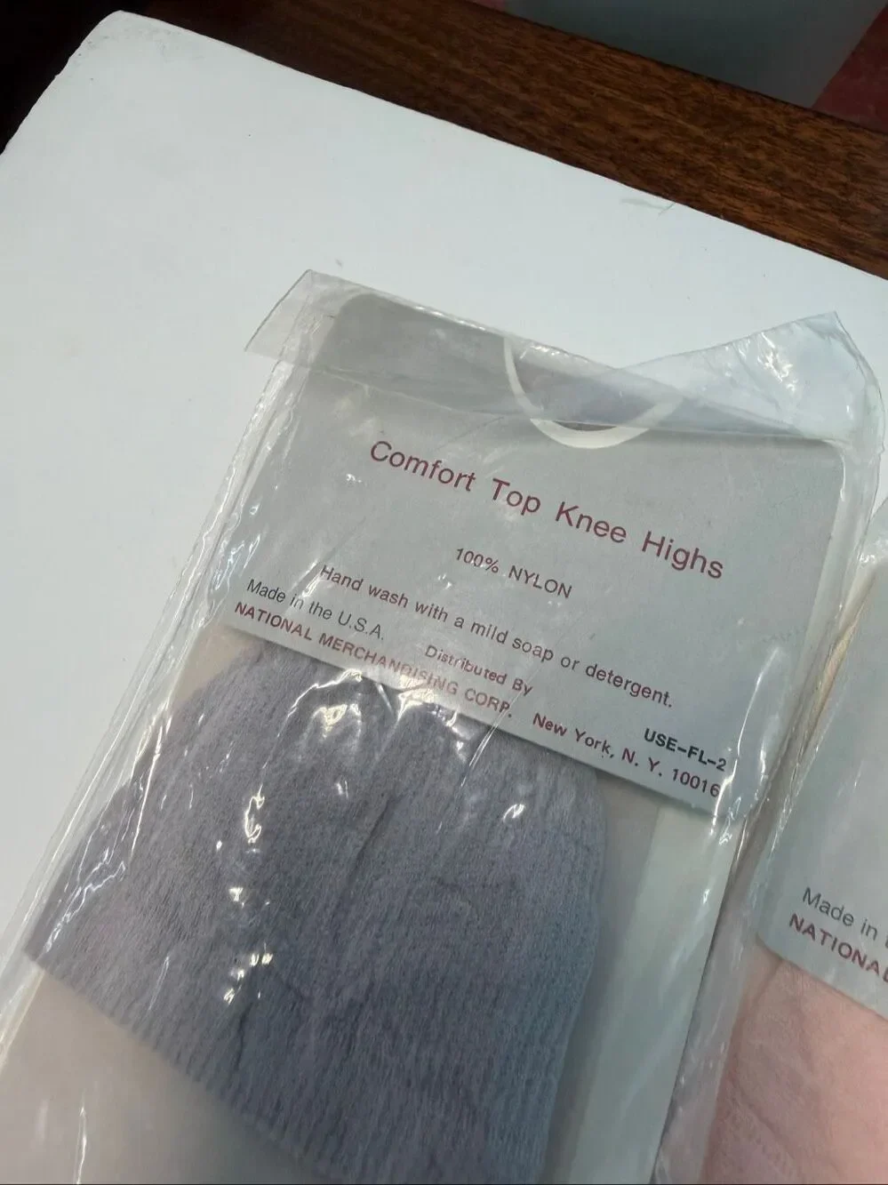 The F.L. Collection Nylon Confirt Top Knee highs NEW OLD STOCK